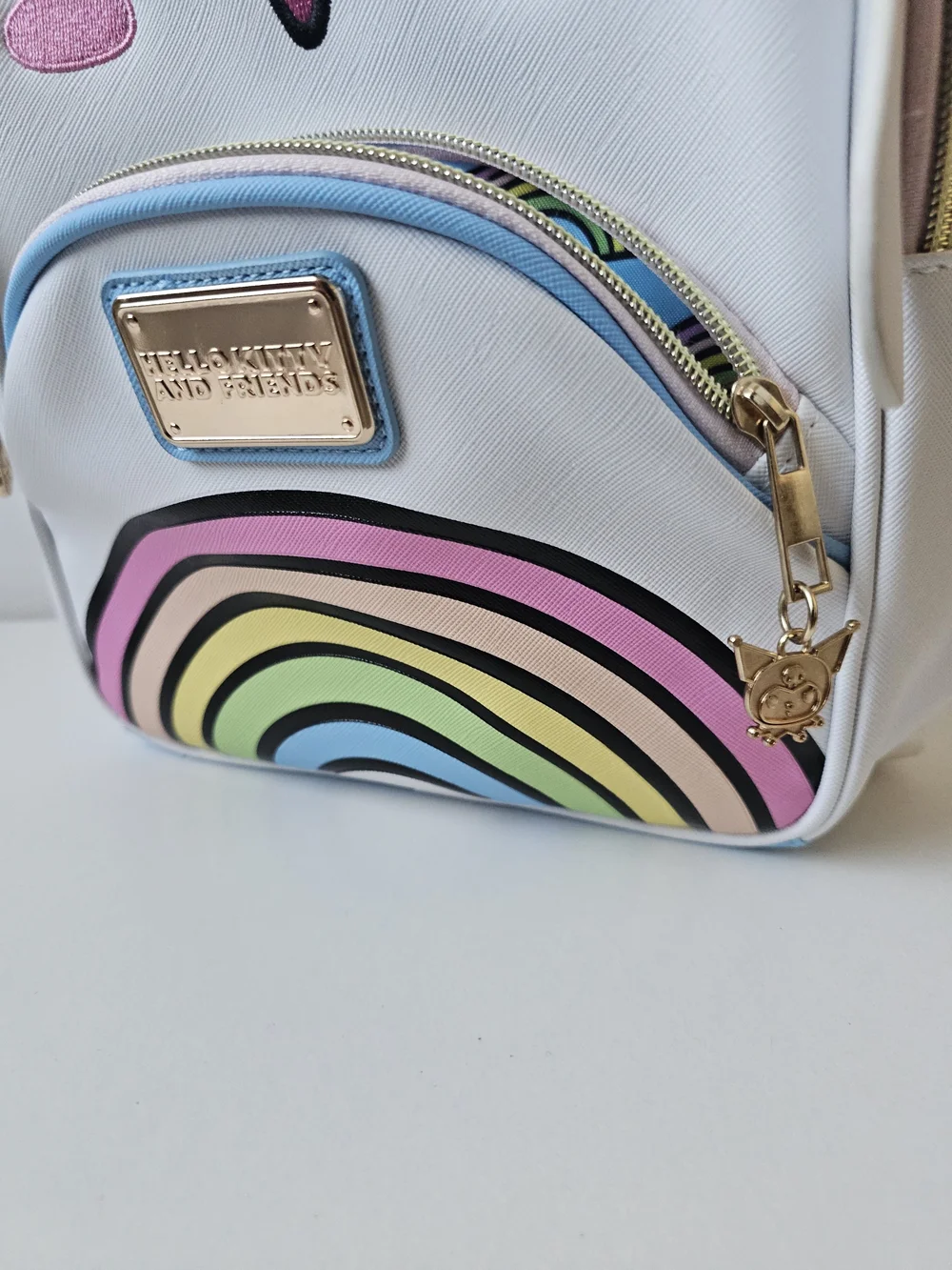 NWT Sanrio Cinnamoroll & Hello Kitty Rainbow Mini Backpack